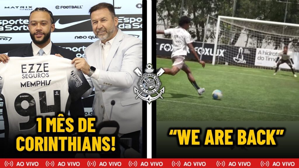 TALLES MAGNO RETORNA AOS TREINOS E DEVE REFORÇAR CORINTHIANS + MEMPHIS DEPAY COMPLETA 1 MÊS NO TIMÃO