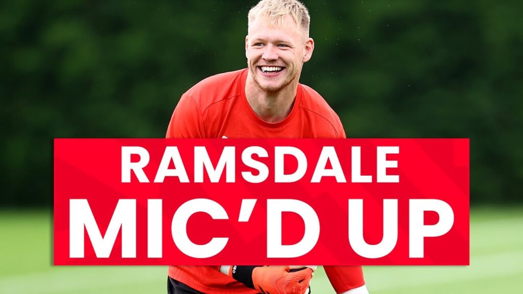 INSIDE TRAINING: Elite goalkeeper Aaron Ramsdale mic'd up 🎙️