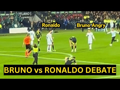 Bruno Fernandes Was ANGRY at Ronaldo after missed Chances Cost Portugal draw vs Scotland| Man United