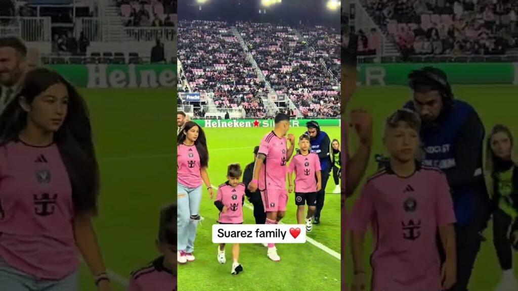 Luis Suarez introduced to Miami with his family ❤️