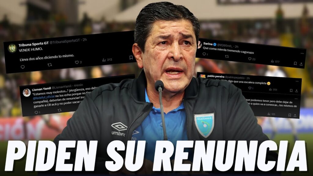 🚨PIDEN RENUNCIA DE LUIS FERNANDO TENA DE GUATEMALA Y ASÍ RESPONDIÓ "SOMOS INFERIORES"😱