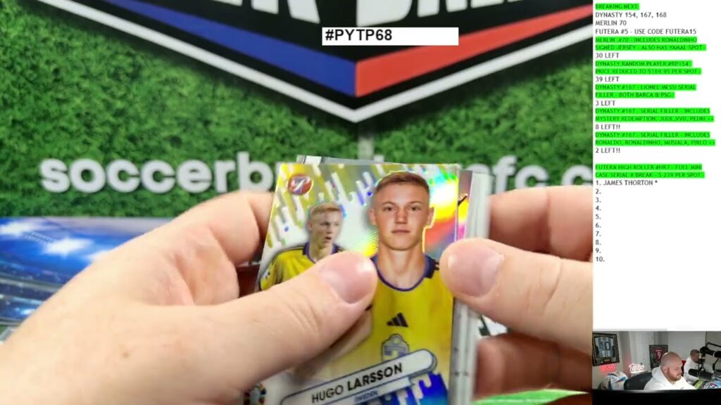 2X 2024 Topps Pristine Road to UEFA Euro Soccer Hobby, PERSONAL BOX FOR JAMES T. SOCCER BREAKERS FC