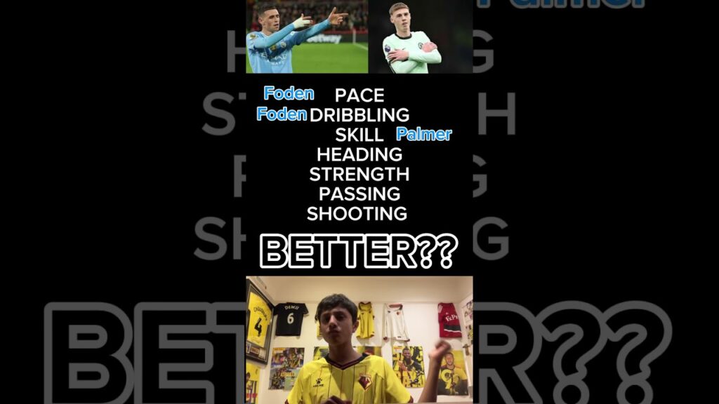 Phil Foden vs Cole Palmer #football #england #manchestercity #chelsea #foden #colepalmer #shorts