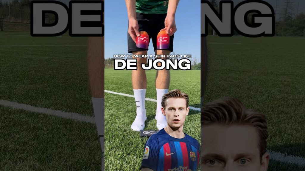 How to wear shin pads like FRENKIE DE JONG 🇳🇱⚽️ #howto #shinpads #shinguards #frenkiedejong