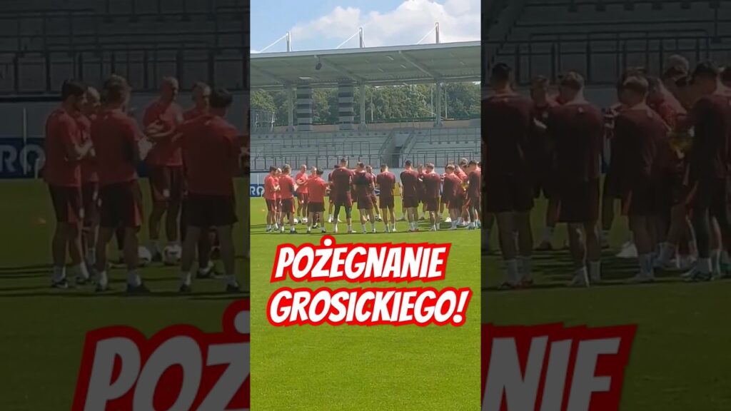 🥹 Kamil Grosicki pożegnał się z kadrowiczami podczas treningu!