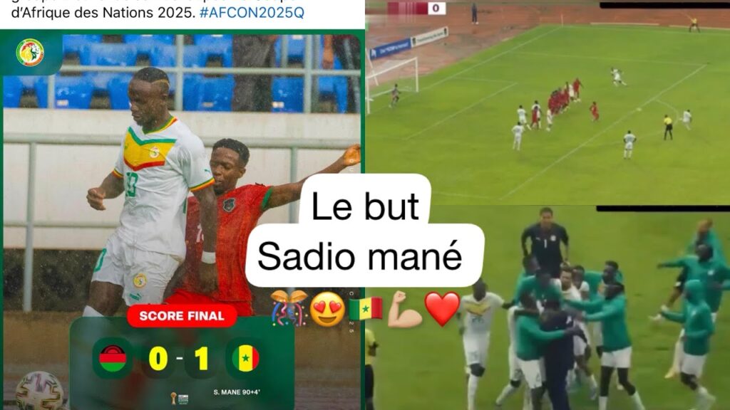 Voici le but de sadio mané Coup franc à la dernière minute ✅💪🏼😍⚽️🇸🇳🎊❤️❤️