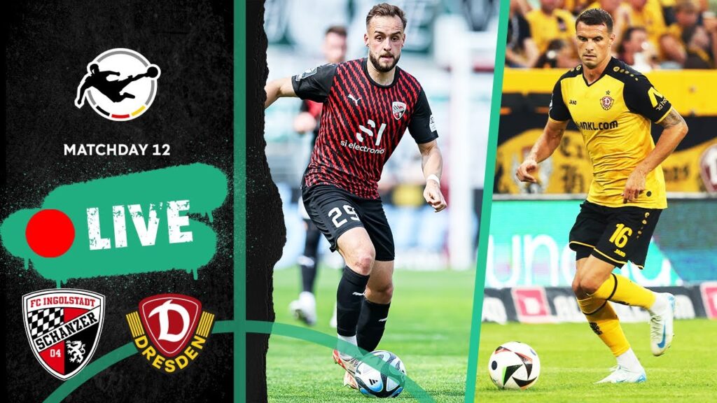 LIVE 🔴 FC Ingolstadt vs. Dynamo Dresden | Full Game | 3rd Division 2024/25