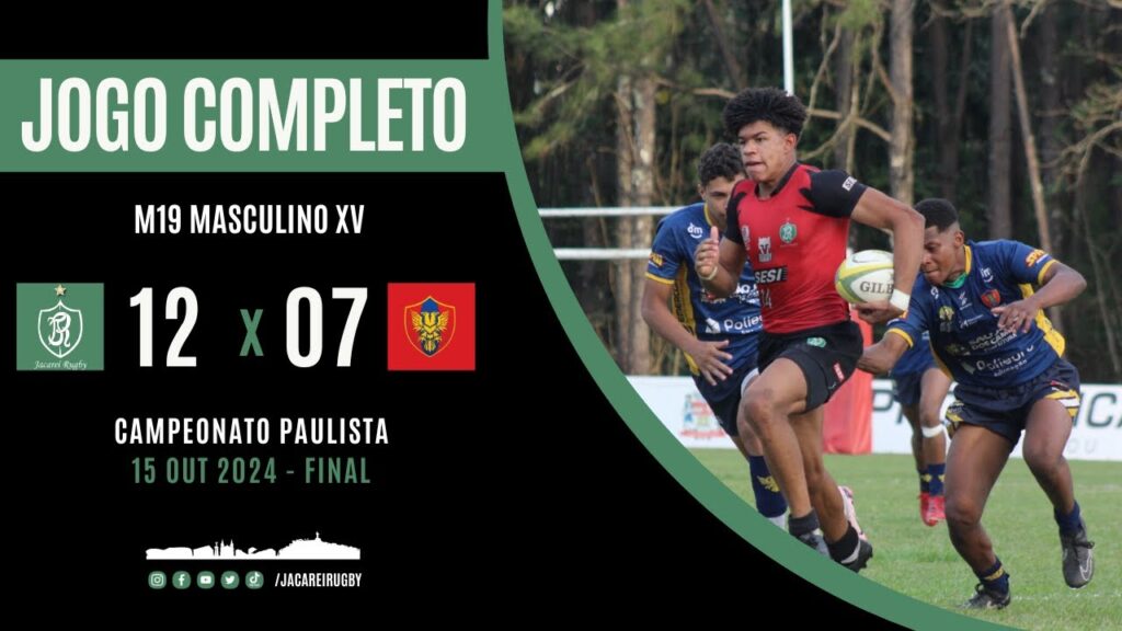 SESI JACAREÍ RUGBY X SÃO JOSÉ [12-07] | PAULISTA XV M19 MAS | 15 OUT 2024  | FINAL