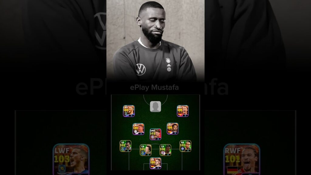 Rudiger Selection for the Dream Team In The World #efootball2025 #rudiger #fifa24