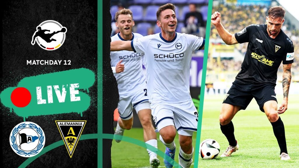 LIVE 🔴 Arminia Bielefeld vs. Alemannia Aachen | Full Game | 3rd Division 2024/25
