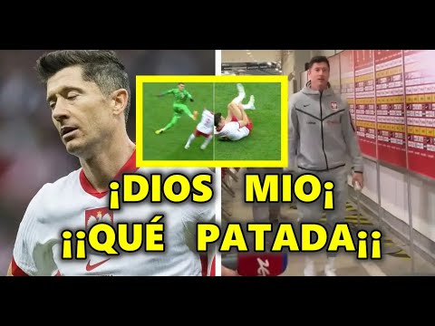 REACCIÓN LEWANDOWSKI tras ver DURA ENTRADA LIVAKOVIC en POLONIA vs CROACIA