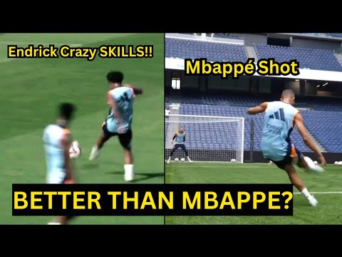 Endrick BEATS Mbappe & Rodrygo in RIGHT FOOT SHOOTING Challenge in Real Madrid training for Celta