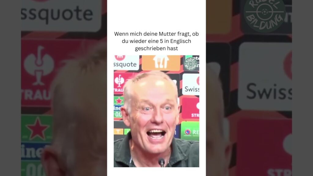 Christian Streich auf Englisch 😂 #bundesliga #scfreiburg #fußball #fussballmemes