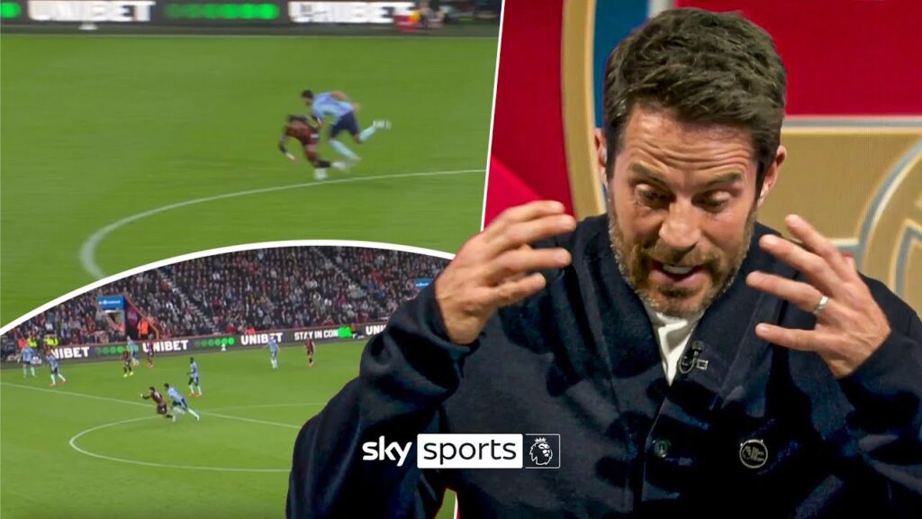 Theo Walcott and Jamie Redknapp analyse William Saliba's red card 🟥