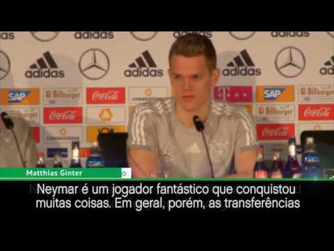 Zagueiro alemão Matthias Ginter sobre valor de Neymar: "Ninguém vale tanto"