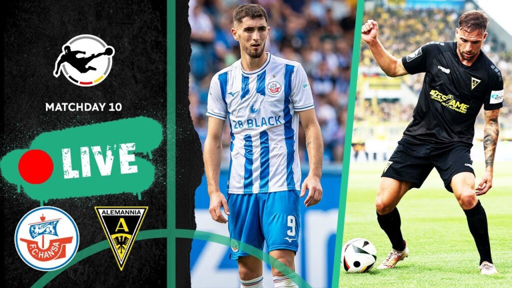 LIVE 🔴 Hansa Rostock vs. Alemannia Aachen | Full Game | 3rd Division 2024/25