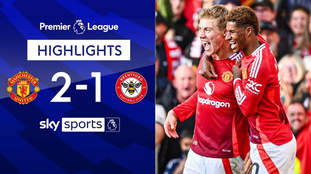 Hojlund nets first PL goal of the season! 🙌 | Man Utd 2-1 Brentford | EPL Highlights