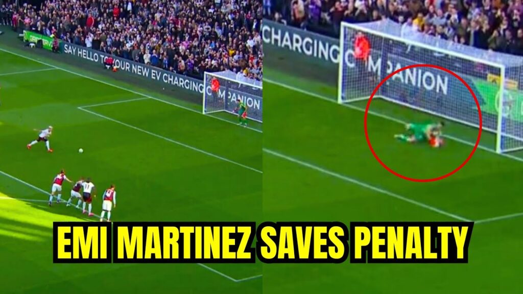 Emiliano Martinez Crazy Penalty Save vs Fulham 😳😍 | Andreas Pereira | Aston Villa