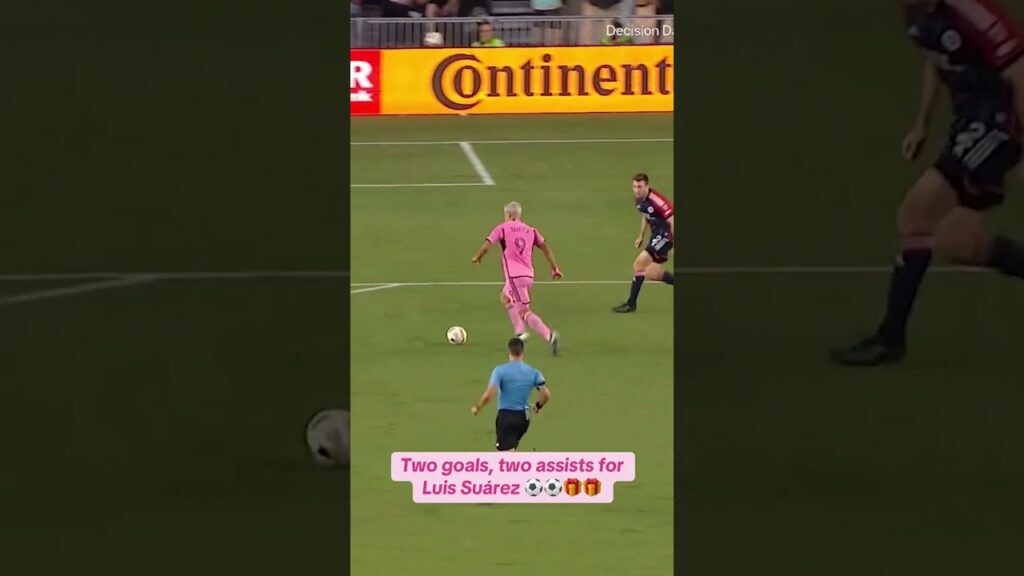 Luis Suárez was on one vs. New England 🔥