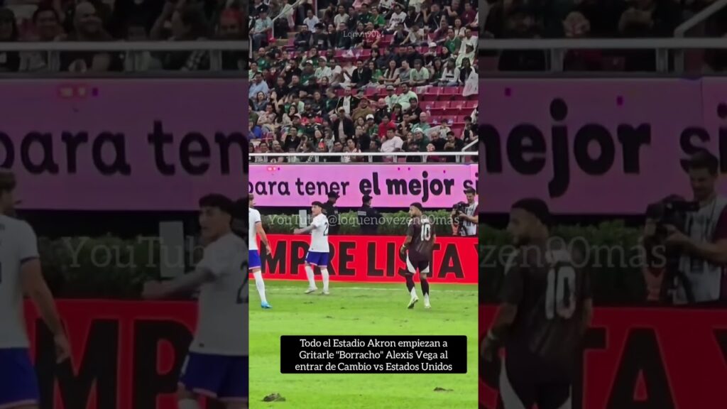 Todo el Estadio Arkon empieza a Gritarle "Borracho" Alexis Vega vs usa #mexico #ligamx #cdmx #chivas