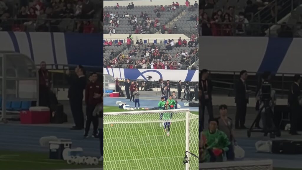 조현우 김승규 김준홍 골키퍼 인사 이라크전 직캠 용인미르스타디움