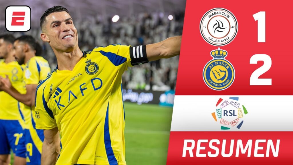 CRISTIANO RONALDO dio el triunfo al AL NASSR 2-1 vs Al-Shabab con AGÓNICO GOL | Saudi Pro League