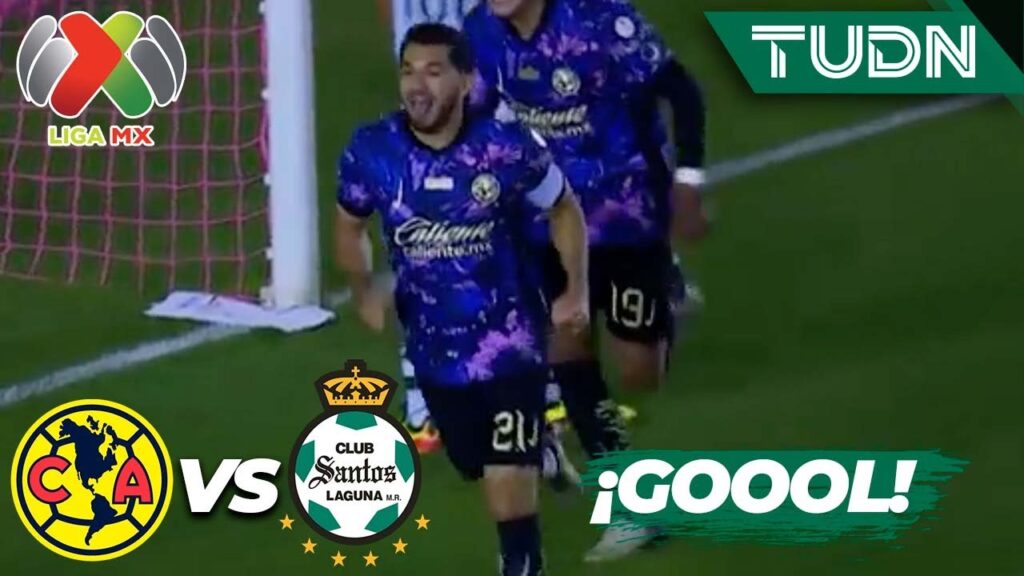 ¡GOL DE LA BOMBA! Henry Martin marca el primero | América 1-0 Santos | Liga Mx -AP2024 - J12 | TUDN