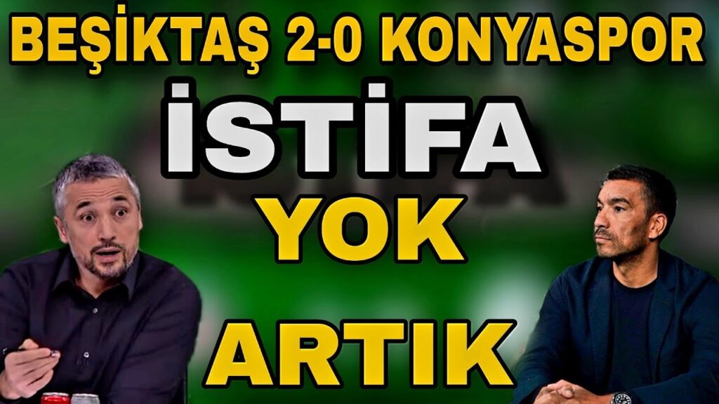 Beşiktaş 2-0 Konyaspor Özet Yorumlar | Beşiktaş, Böyle giderse? İlhan Mansız Van Bronckhorst, istifa