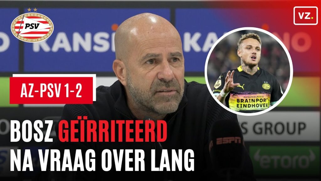 Peter Bosz geïrriteerd om vraag over Noa Lang na AZ - PSV: 'Er is geen 'maar', dit is het'