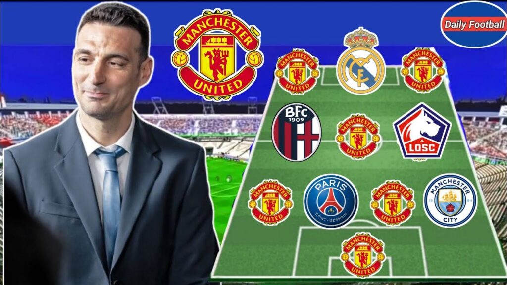 Man Utd Potential Manager Argentina Boss Lionel Scaloni 🇦🇷🔥 Scaloni Predicted XI For Man Utd 😍