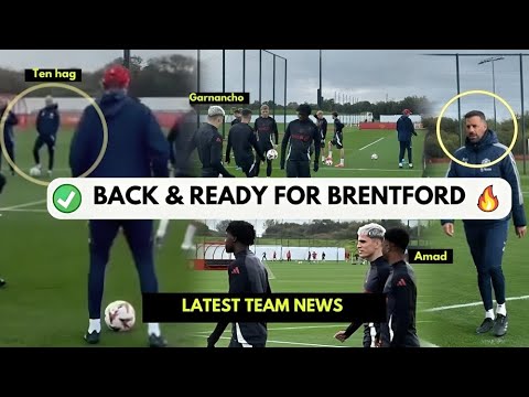 VIDEO✅MAINO,De Ligt,HØJLUND,MALACIA🔥MAN UTD TRAINING&LATEST TEAM NEWs AHEAD OF BRENTFORD#utd