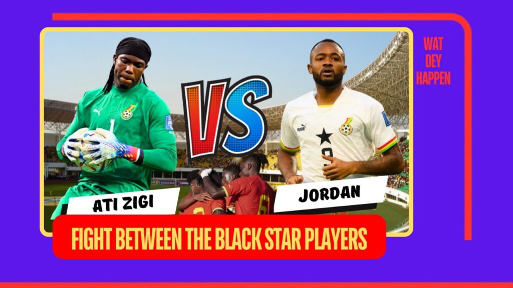 Jordan Ayew and Lawrence Ati Zigi involved in a serious F!GHT after Black Stars loss to Sudan.