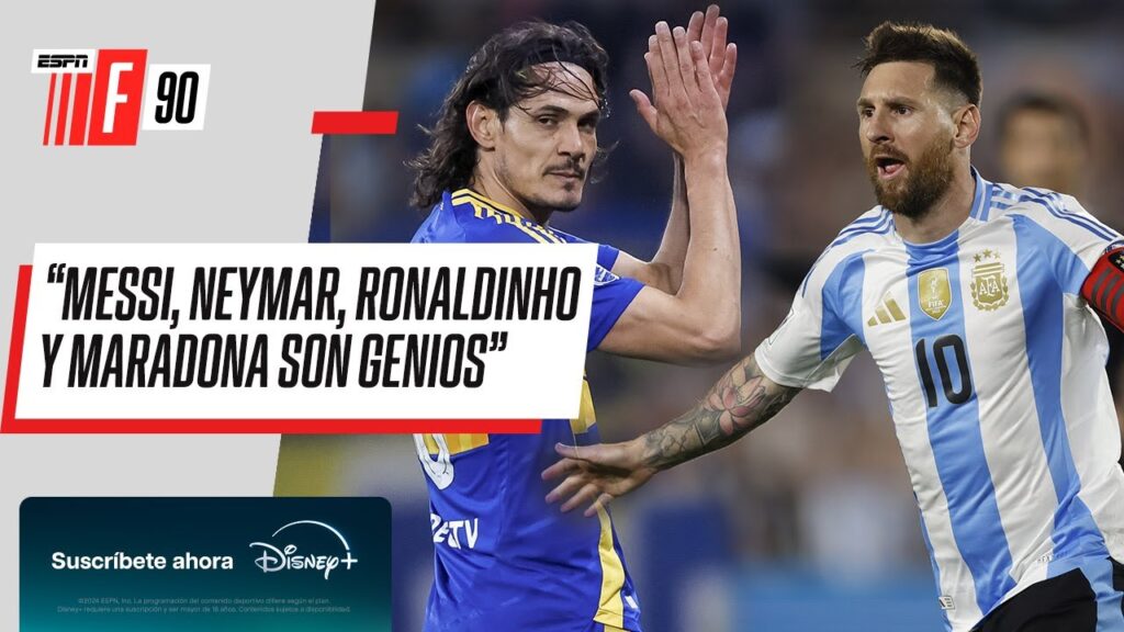 "VEÍA EL FÚTBOL ITALIANO Y ME ENCANTABA BATISTUTA", Cavani sobre su ídolo en #ESPNF90