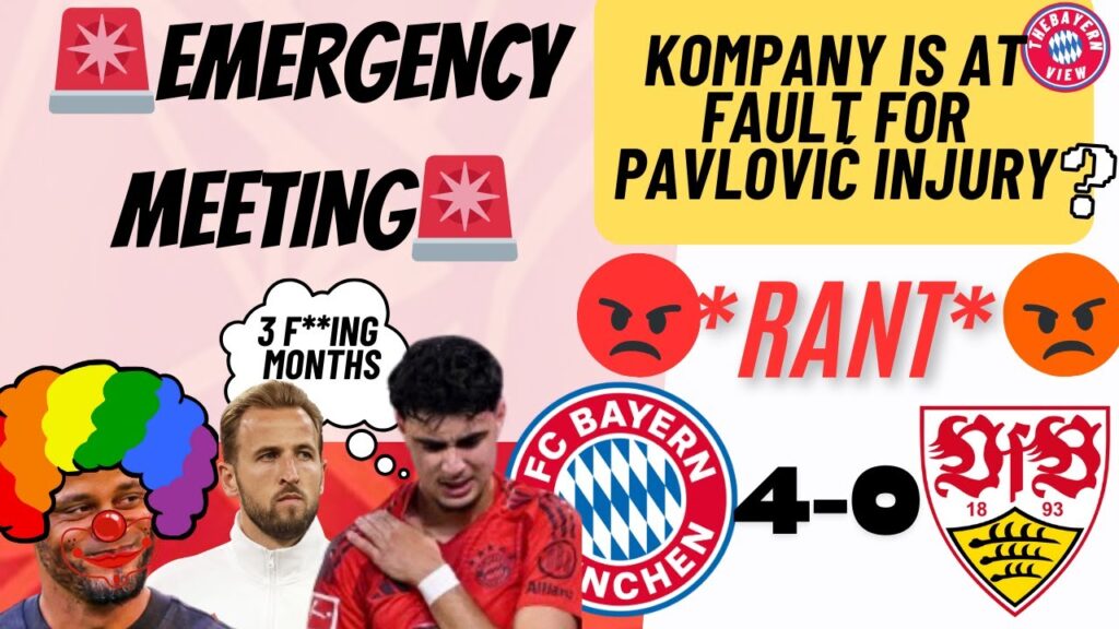 EMERGENCY MEETING!!! Pavlović NEEDS surgery!! PEANUT HEAD is at fault for injury!! - BAYERN NEWS