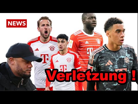 Vincent Kompany aktualisiert Spielerverletzungen: Musiala; Hari Kane; Upamecano; Aleksandar Pavlovic