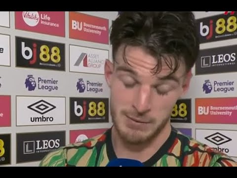Declan Rice Post Match Interview Bournemouth vs Arsenal 2-0 Declan Rice Post Match Interview Bournemouth vs Arsenal 2-0
