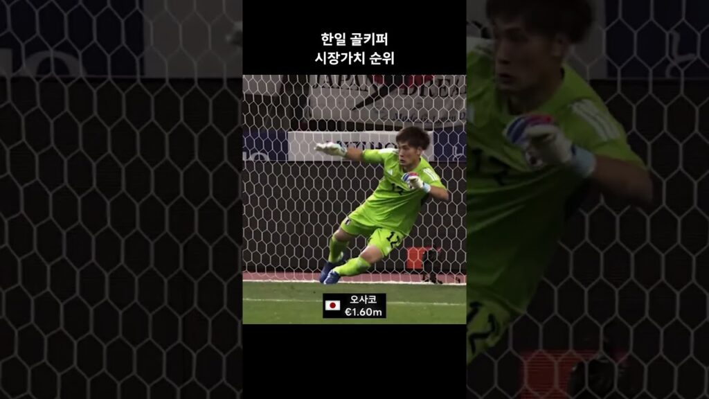 한일 축구 골키퍼 몸값 순위