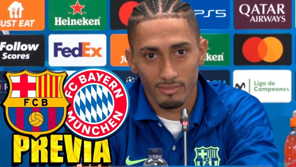 Rueda prensa RAPHINHA: FC BARCELONA v FC BAYERN MUNICH
