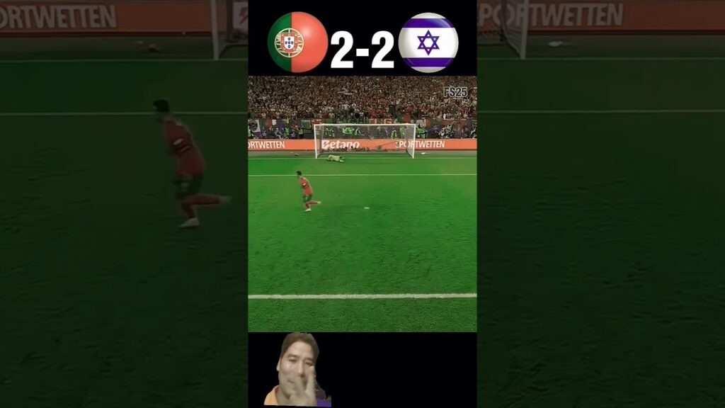 Portugal derrotó a Israel Euro 2024 L Ronaldo anotó #football #shorts