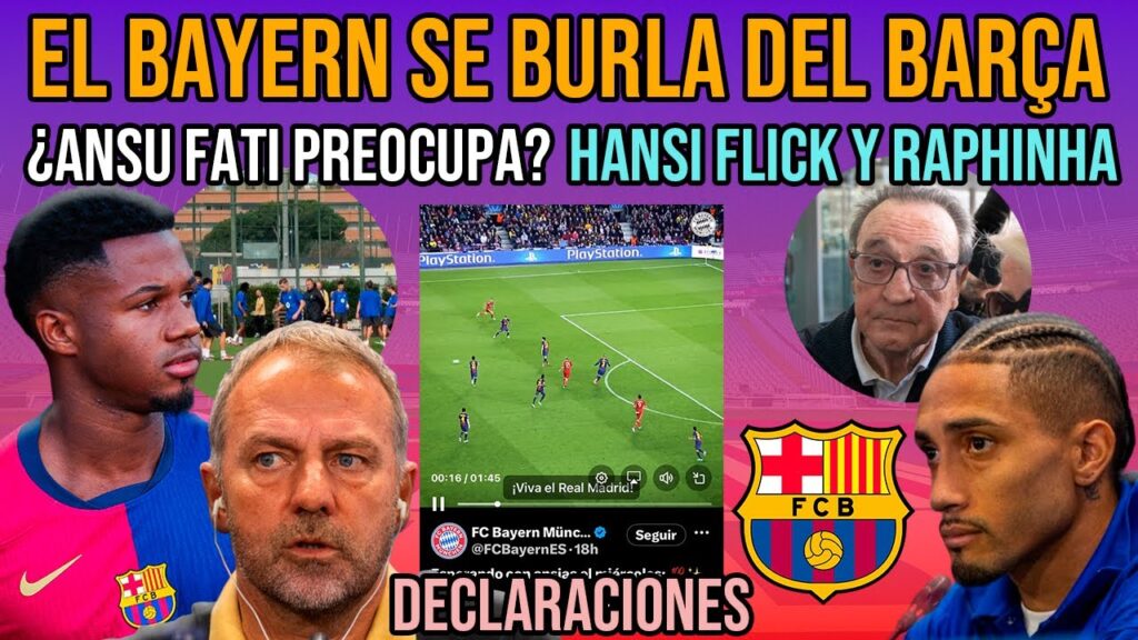 😡 EL BAYERN SE BURLA DEL BARÇA | ANSU FATI, CHRISTENSEN Y ÈRIC GARCÍA | NEGREIRA | FLICK Y RAPHINHA