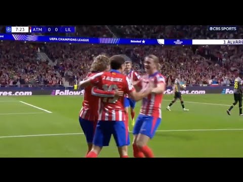 Gol de Julián Álvarez, Atlético Madrid vs Lille (1-3) Todos los goles y resumen ampliado