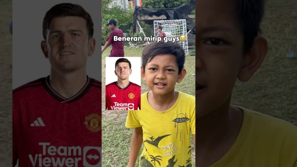 Nilai kemiripannya rasya dengan harry maguire 1-100😱 #jnrsoccer #shorts