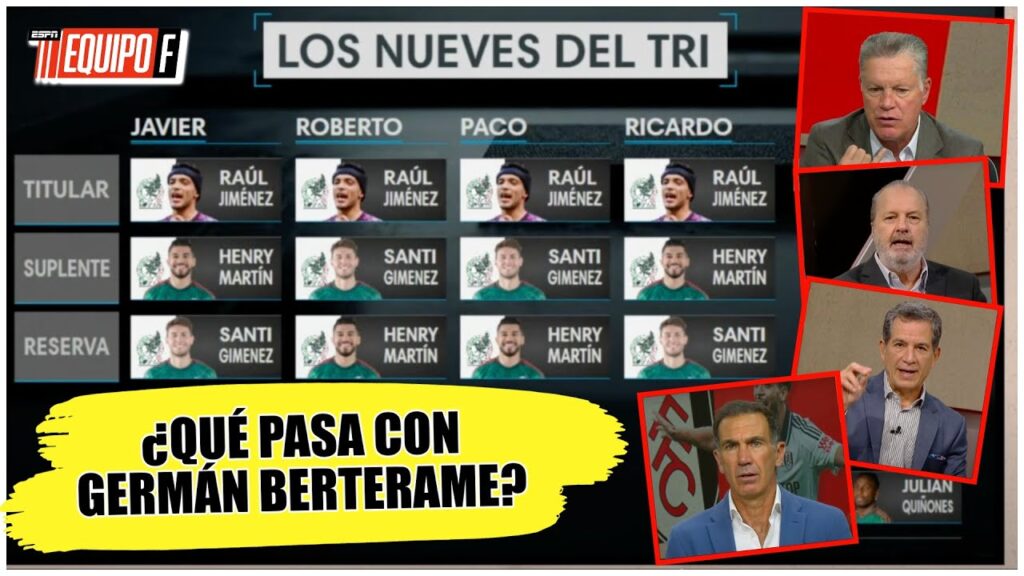 RAÚL JIMÉNEZ sería titular INDISCUTIBLE del TRI. Santi Giménez y Henry Martín, suplentes | Equipo F