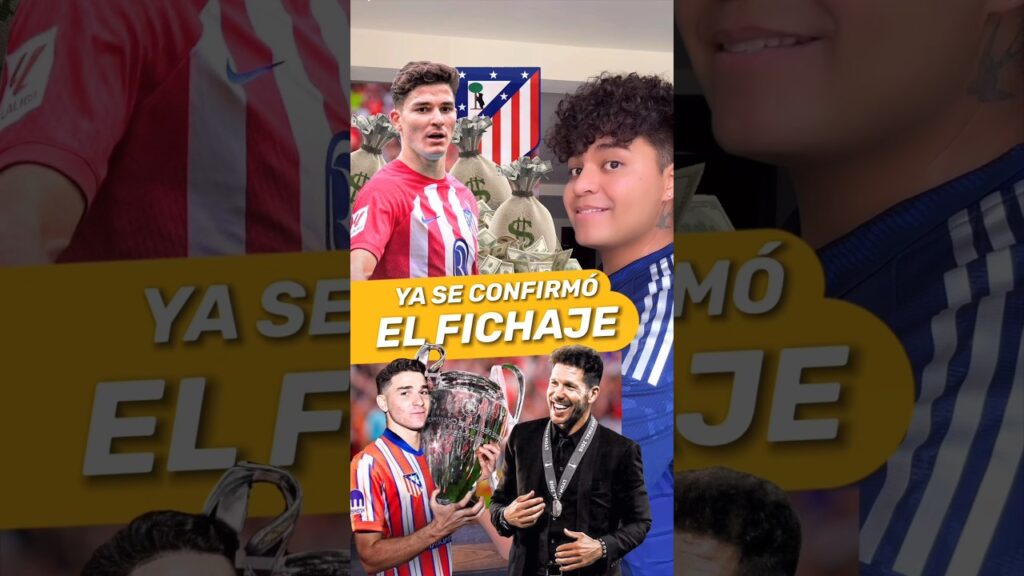 SE CONFIRMO EL FICHAJE DE JULIÁN ÁLVAREZ EN EL ATLÉTICO DE MADRID. #shorts #futbol #virals