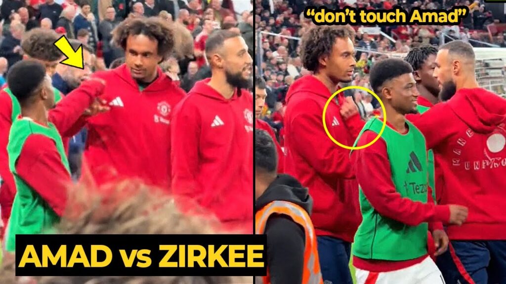 Unseen footage VIRAL Mazraoui defends Amad Diallo from their FIGHT against Zirkzee | Man Utd News