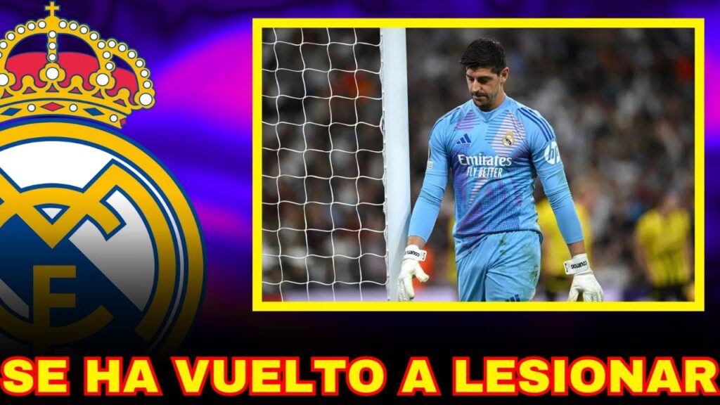 EL MADRID ANUNCIA POR SORPRESA LA LESIÓN DE COURTOIS