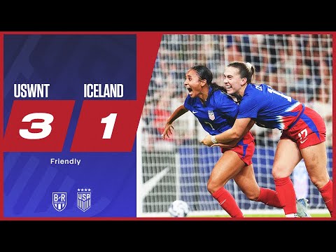Alyssa Thompson scores first USA goal in win over Iceland | USWNT 3-1 Iceland | Official Highlights