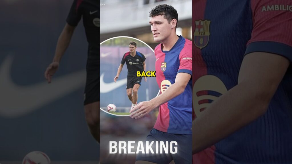 Christensen Is Almost Back💪🔴🔵 #barcelona #youtubeshorts #shorts