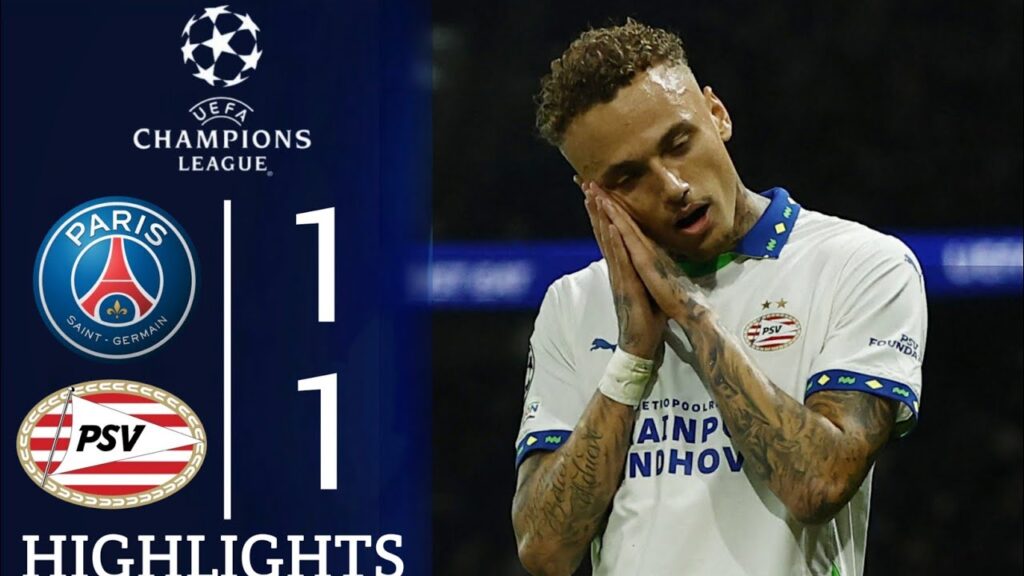 PSG vs PSV Eindhoven (1-1) | Extended Highlights & all Goal | CHAMPIONS LEAGUE 2024/25