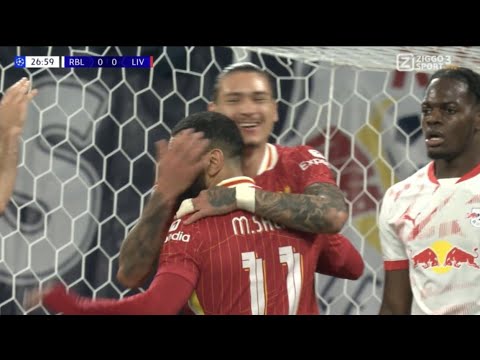 Gol de Darwin Núñez, RB Leipzig vs Liverpool (0-1) Todos los goles y resumen ampliado